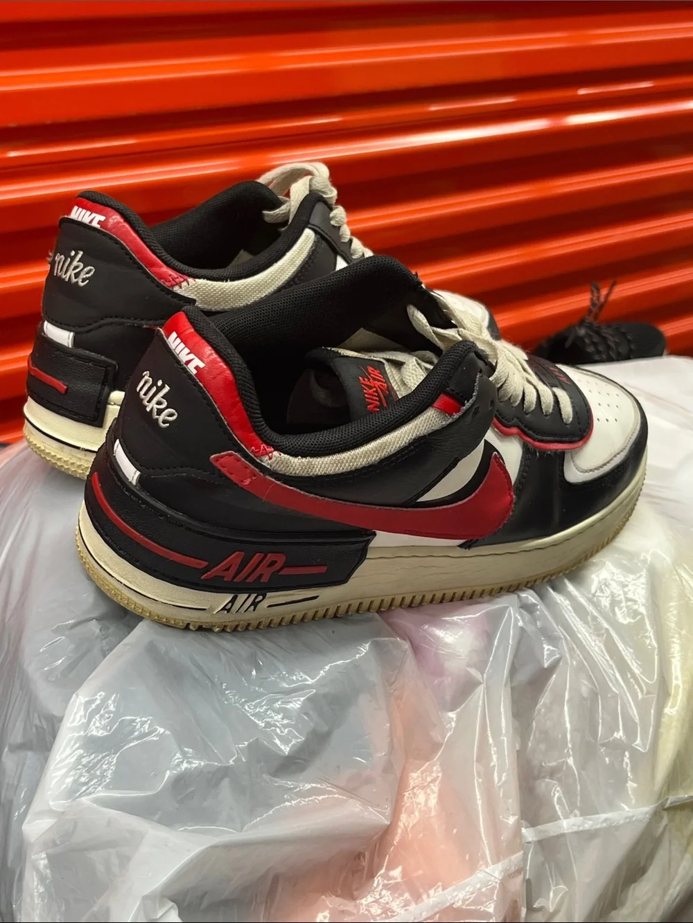Nike Men’s Air Force 1 Low White Black Red
